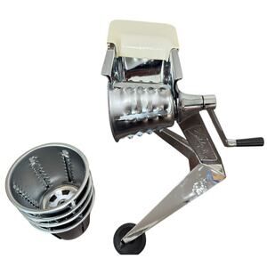 Vintage Salad Master Food Slicer Processor 5 Cones Food Guard